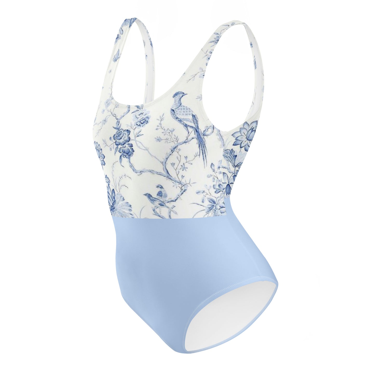 Countryside Bleue Roses One-Piece Swimsuit