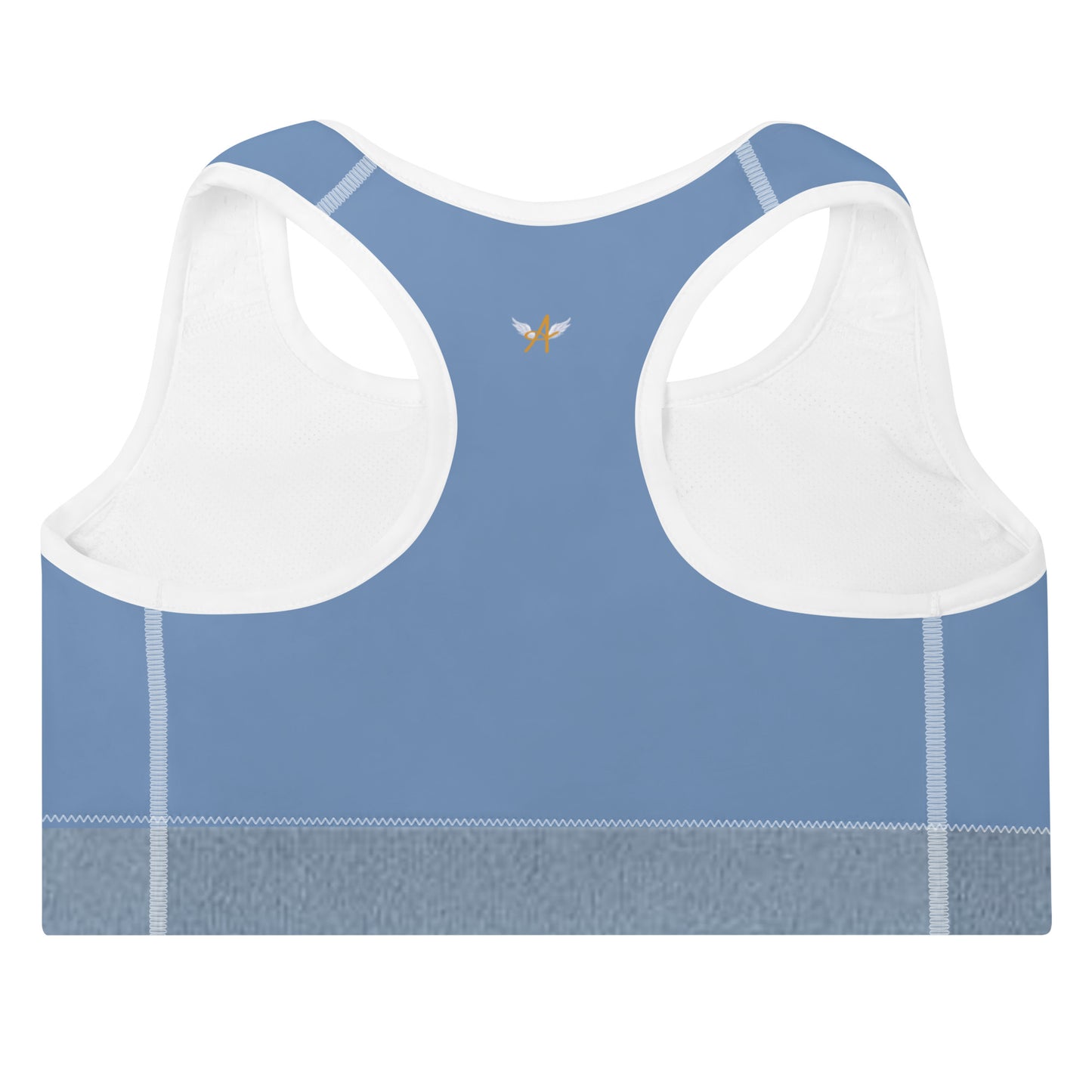 Angélique's Angel Dual Tone Cornflower Blue Padded Sports Bra