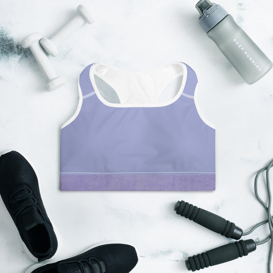 Angélique's Angel Dual Tone Lilac Padded Sports Bra