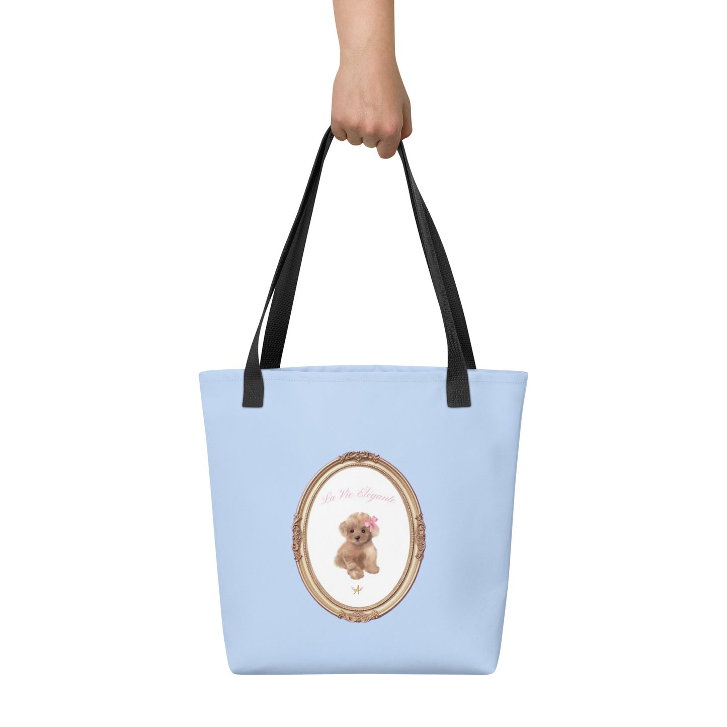 Bleu Hugo Toy Poodle Tote bag