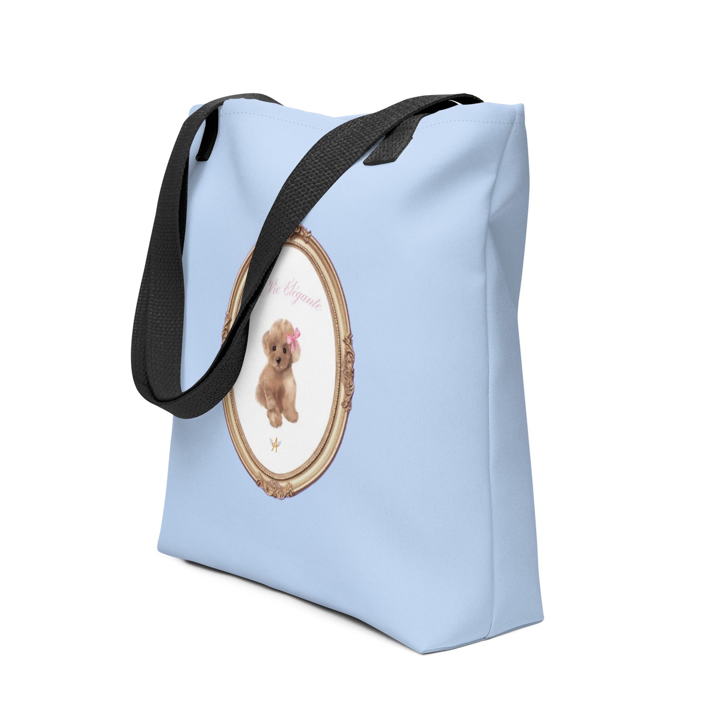 Bleu Hugo Toy Poodle Tote bag