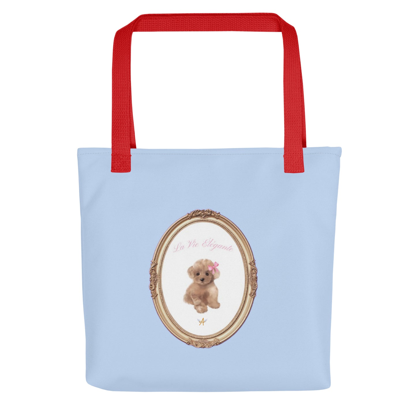 Bleu Hugo Toy Poodle Tote bag