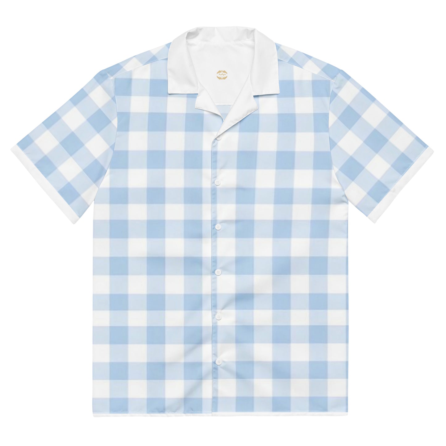 Bleu Gingham Pyjamas Button Shirt