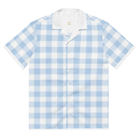 Bleu Gingham Pyjamas Button Shirt