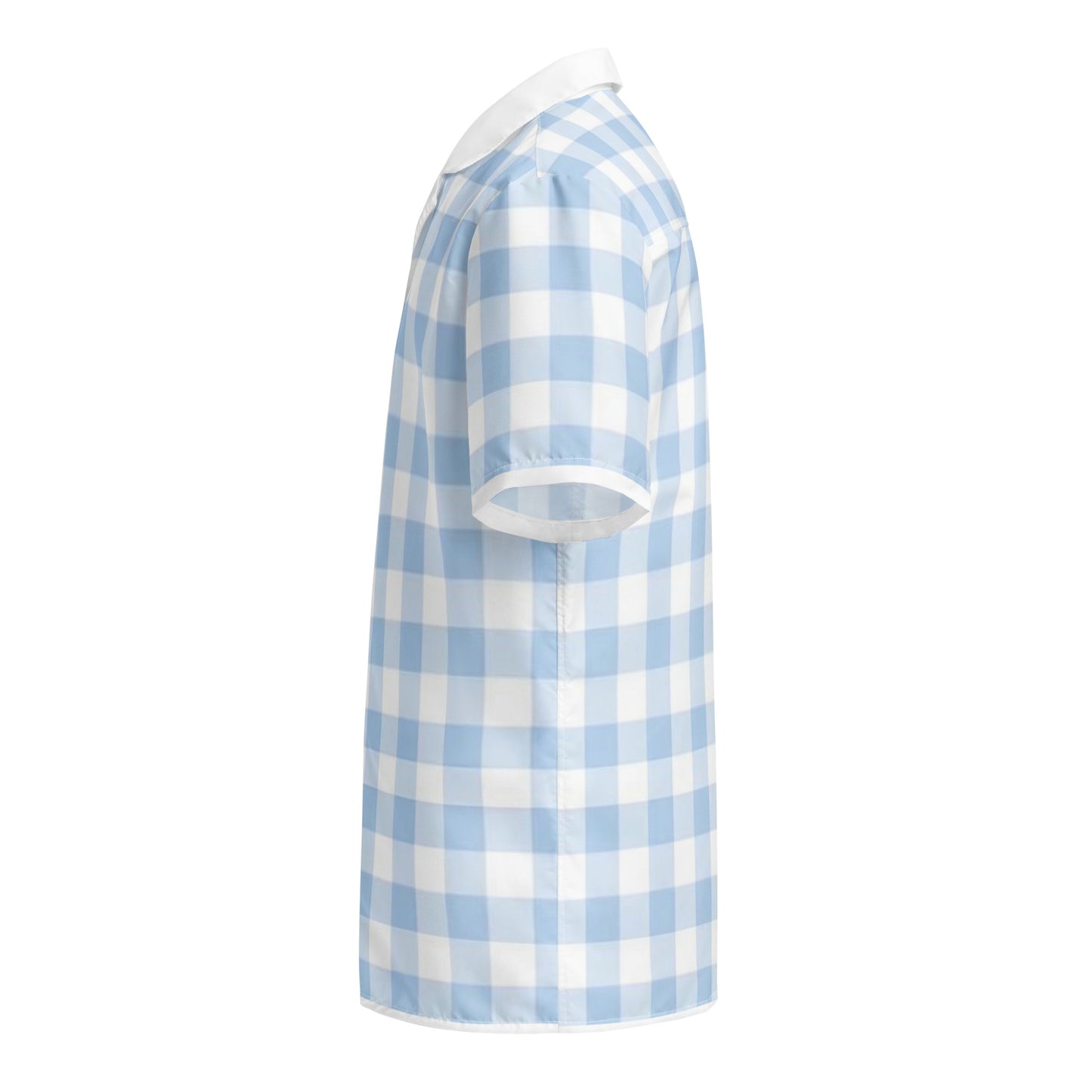 Bleu Gingham Pyjamas Button Shirt