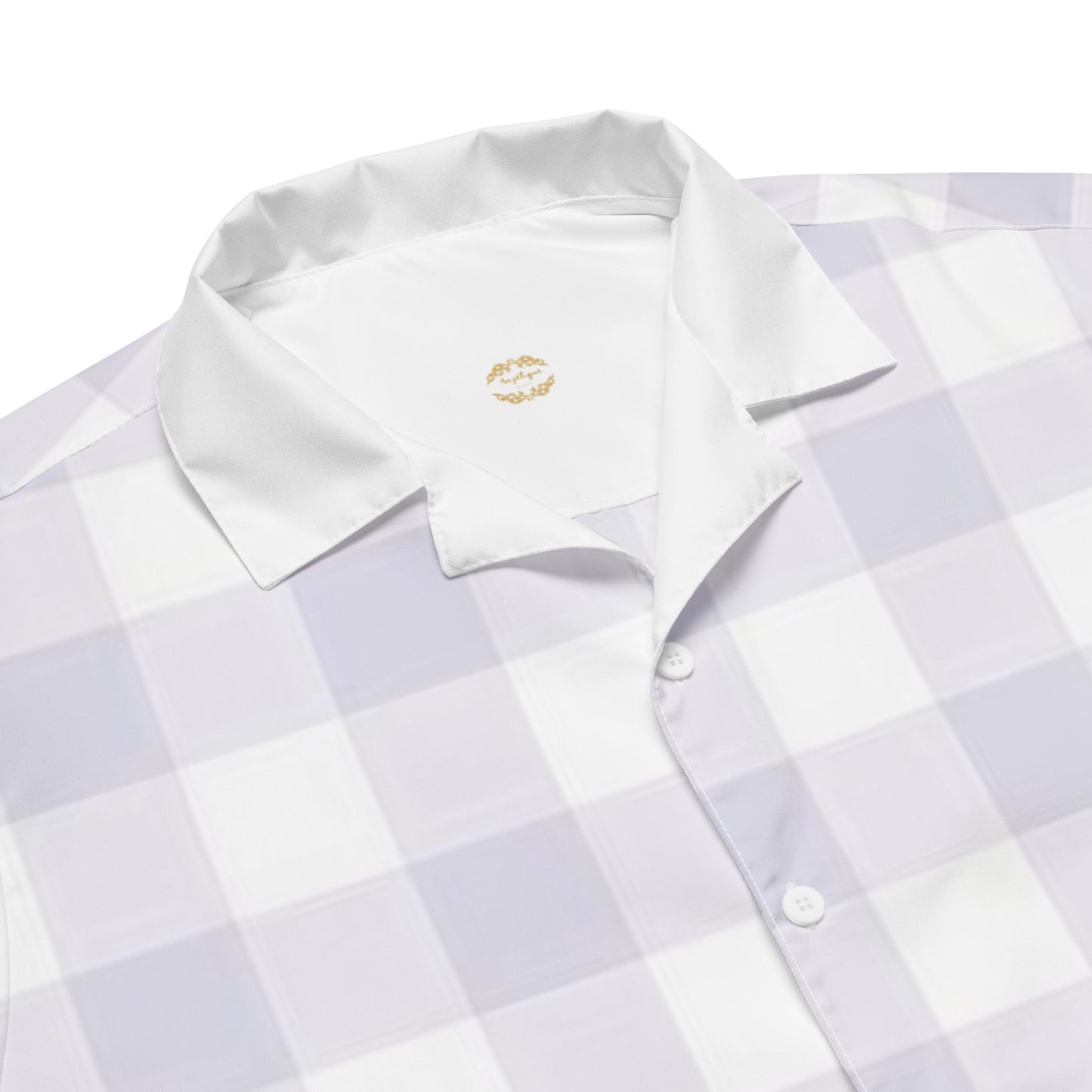 Lilac Gingham Pyjamas Button Shirt