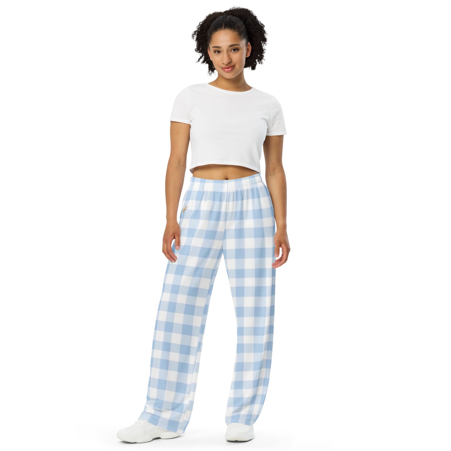 Bleu Gingham Pyjamas Trousers