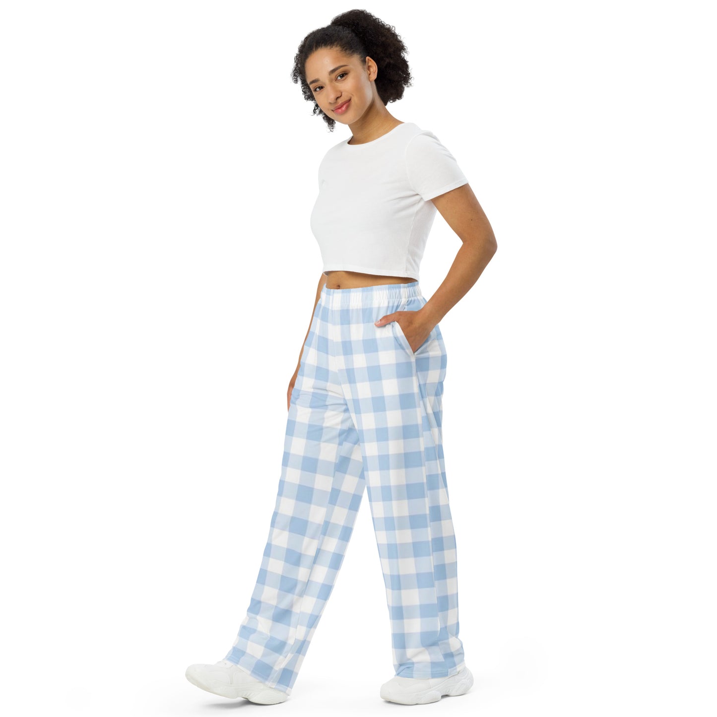 Bleu Gingham Pyjamas Trousers