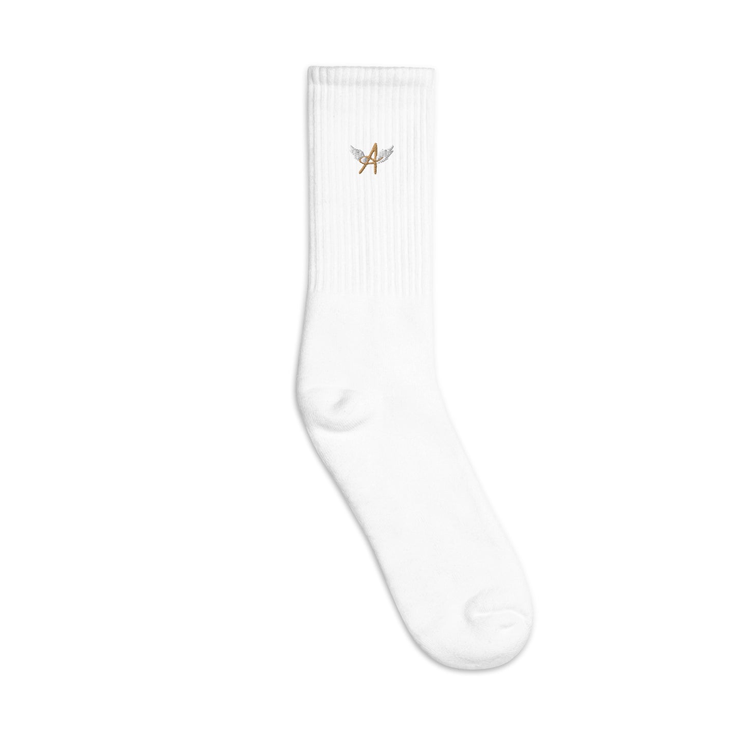 Angélique's Angel White Embroidered Socks