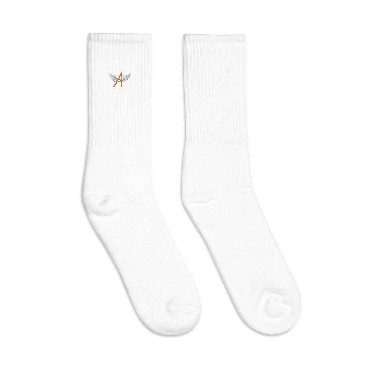 Angélique's Angel White Embroidered Socks