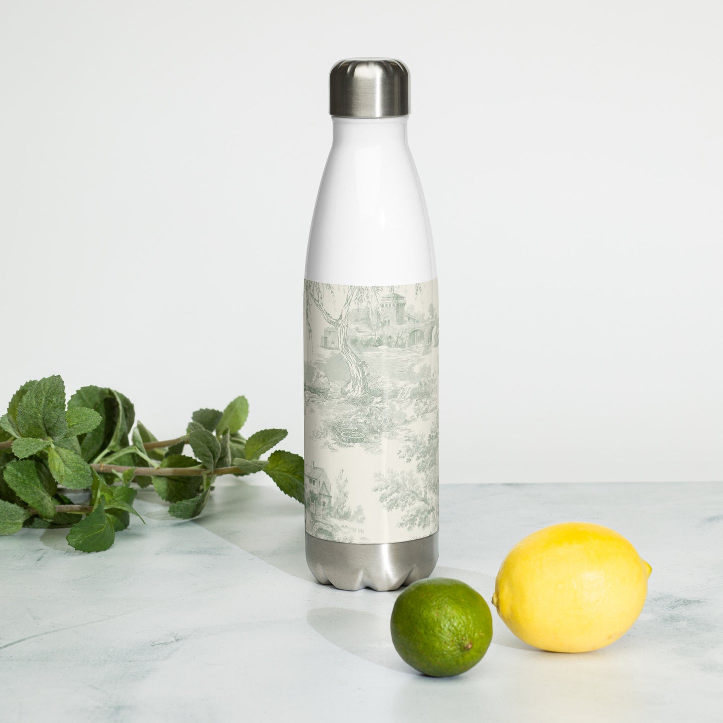 Château Toile de Jouy Stainless Steel Water Bottle