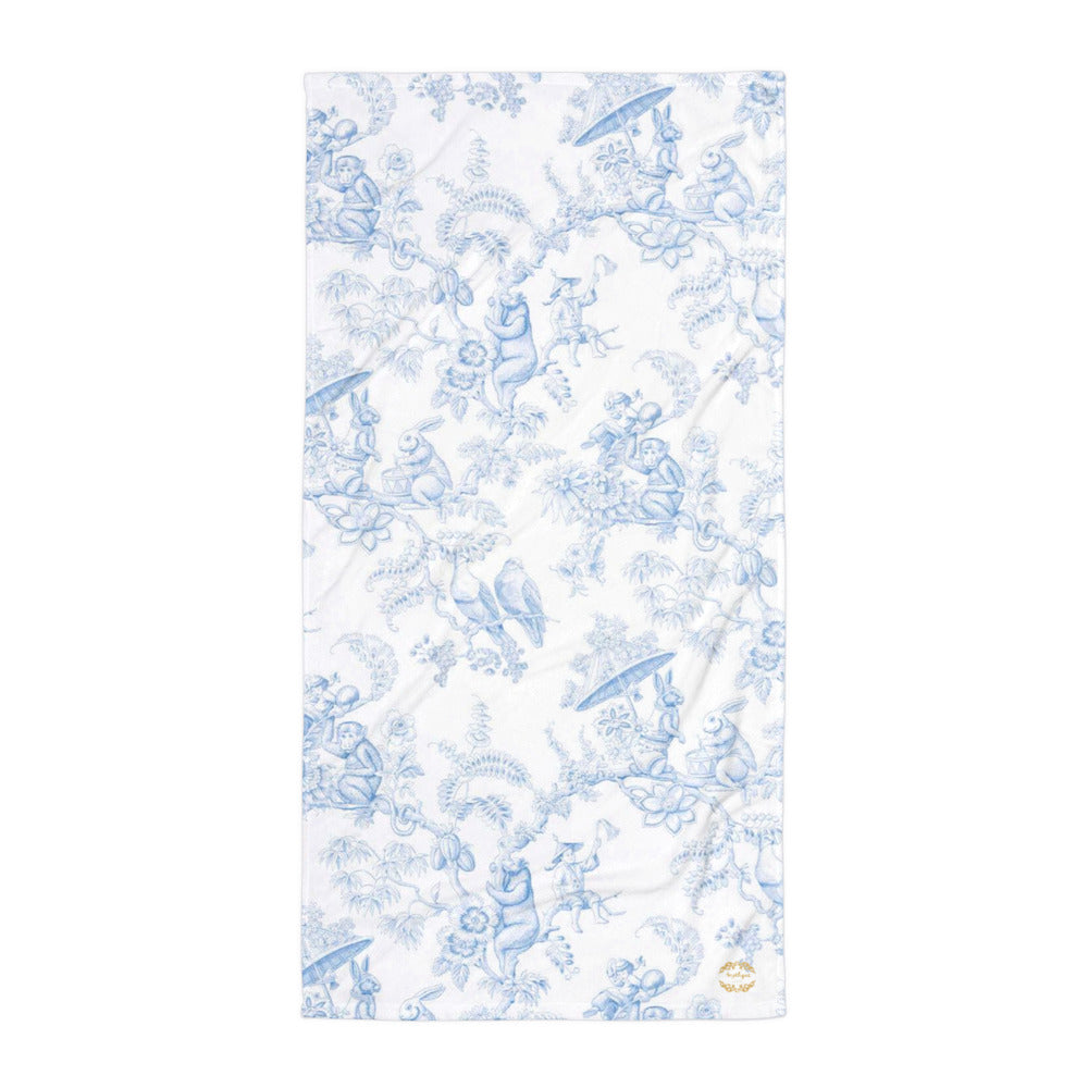 Bleu Toile De Jouy Towel