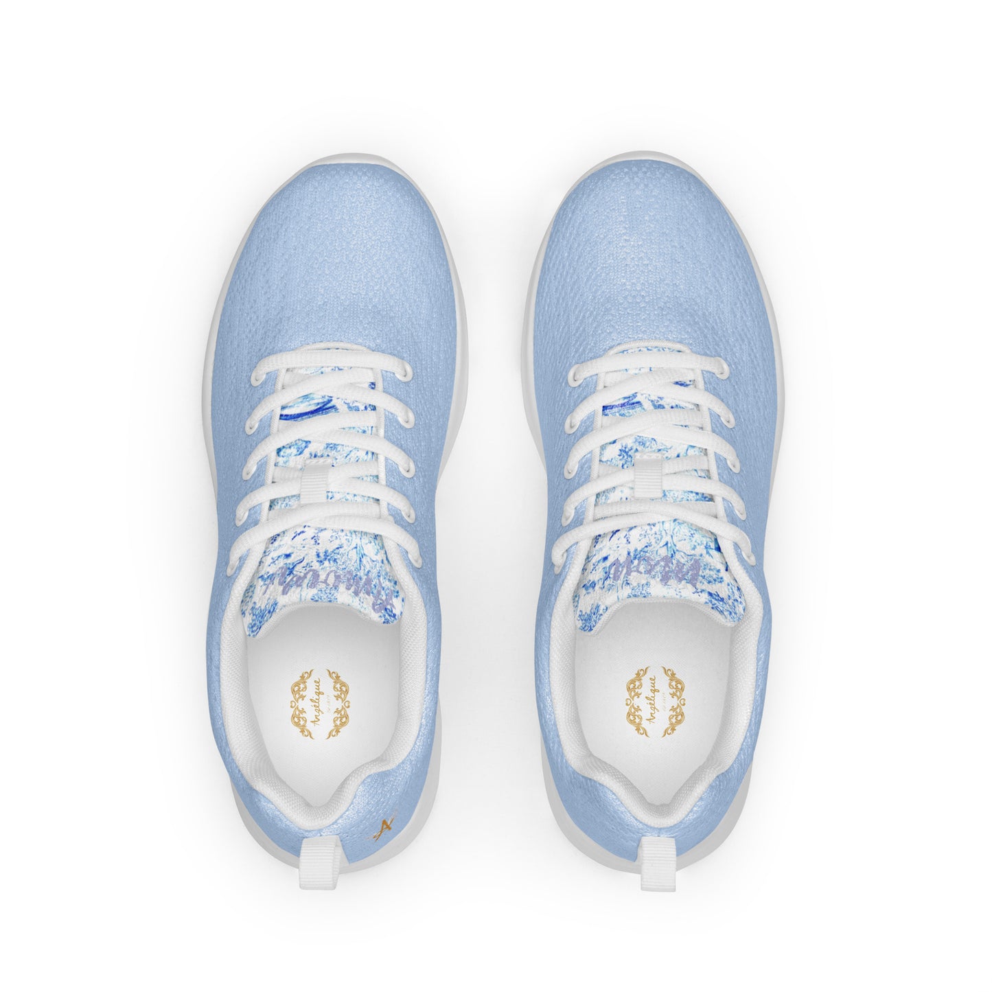 Angélique's Bleu Toile De Jouy Woodland Mon Amour Trainers